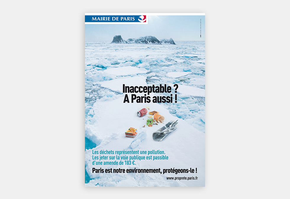 Mairie de Paris, Campagne d'affichage, presse, Propret de Paris