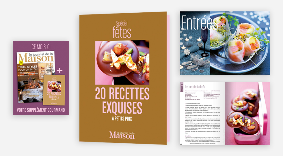 Supplment spcial recettes de ftes 52 pages offert avec le magazine